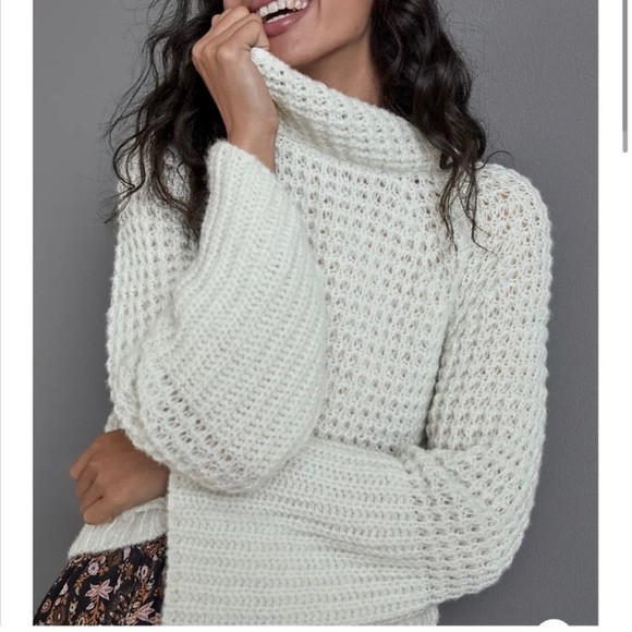 Maeve Sweaters - Maeve Cream Cowl Neck Sweater
